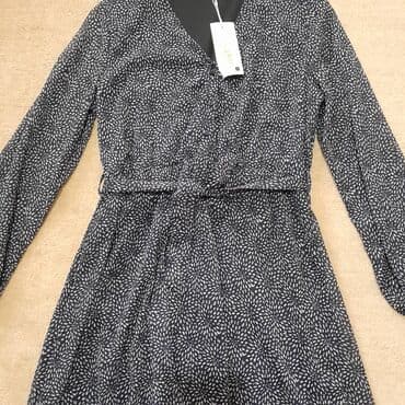kaftan haljine za plazu new yorker: ONLY M (EU 38), color - Blue, Cocktail, Long sleeves — 9