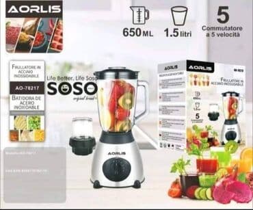 posuda za led sa hvataljkom: 🌠🌠🌠 BLENDER Aorlis/1.5l/900w NOVO! 4690 din Veliki kapacitet, lako — 4