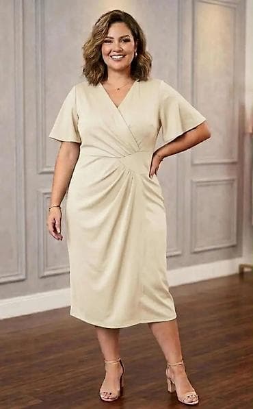 haljine boss: Elegantna midi haljina sa preklopom – više boja - Kroj: midi dužina — 2