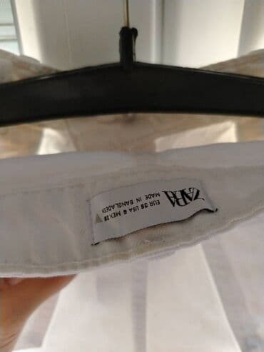 zara parfem fields at nightfall: M (EU 38), Jeans, color - White — 2