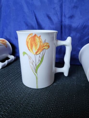 solje za caj: Solje nove,vintaz weimar porcelan Nemacka. Komada 3 u ceni. lep — 6