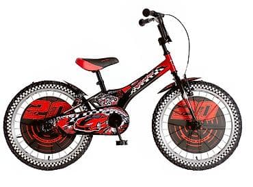 Bicikl kids Visitor Nitro 20" – crno‑crveni Opis: Dečiji bicikl sa
