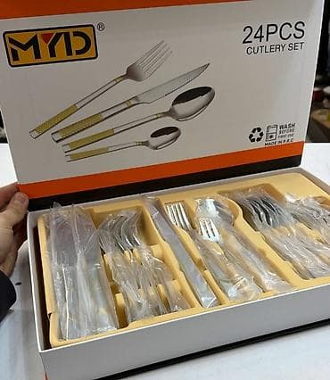 Set escajga MYD – 24 dela - Komplet pribora za 6 osoba: 6 kašika, 6