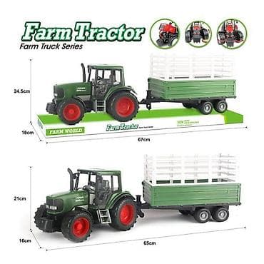Traktor sa prikolicom 855402 – Teddy Kids Opis: - Igračka traktor sa