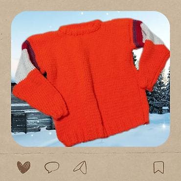 suknje mona: Džemper novi ručno pleteni vel 2XL. Obim grudi 106 cm, dužina 58 cm — 2