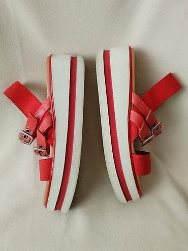 espadrile na platformu prodaja: Carlo Pera kozne sandale - br 38, kao nove — 6