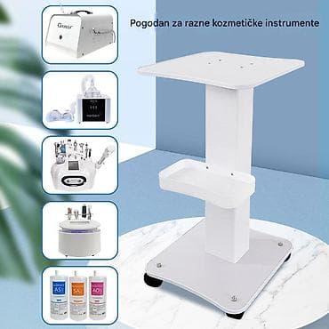 Pojasevi za korekciju držanja: Kozmetički kolica/stalak za aparate – metalna konstrukcija, točkići sa — 1