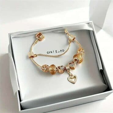 srebrne mindjuse sa swarovski kristalima: Charm bracelet — 11