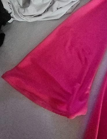 najk kompleti: Dvodijelni ženski komplet – fuksija saten/streč - Gornji dio: kratki — 3