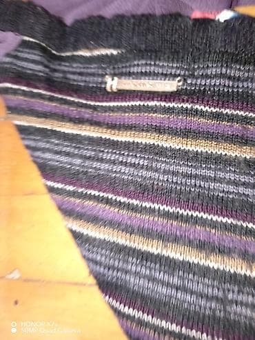 turska obuca perla: Ženska majica dugih rukava, veličina M. Model sa V-izrezom i patchwork — 5