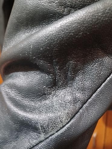 prsluk sako: Muška kožna jakna, crna - Materijal: prirodna koža (mekana, glatka) — 3