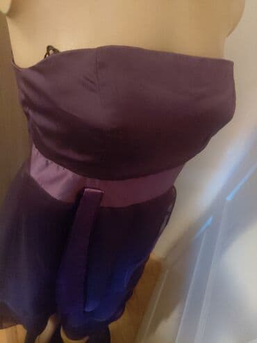 haljine sečene ispod grudi: S (EU 36), color - Purple, Evening, Without sleeves — 8