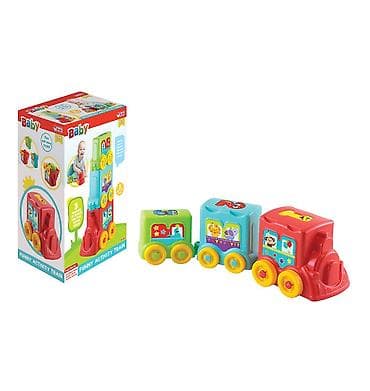 bozicni voz igracka: Bebi vozić 034592 – Baby Funny Activity Train Interaktivni, šareni — 1