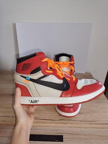 nike tn crvene: Patike visine do članaka inspirisane modelom Air Jordan 1 x Off‑White — 5