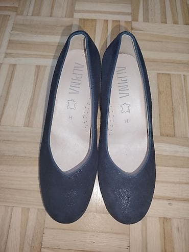 kožne cizme: Alpina ženske salonke, tamnoplave boje. UG 24cm - Model: klasične — 1