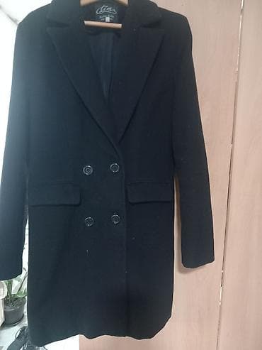 Ženski elegantni kaput – tamno crni - Brend: TZm, Bajina Bašta (Made