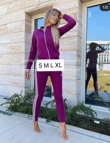 kompleti od buklea: Adidas, S (EU 36), Prugasti, bоја - Ljubičasta — 1