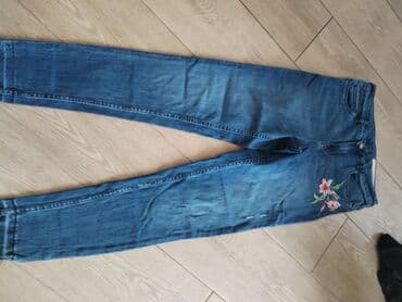 leopard pantalone: Farmerke — 1