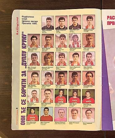 ski cipele brojevi: Zvezdina Revija br. 449 (1995g) – legendarna generacija Zvezde 1994/95 — 1