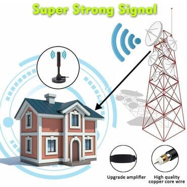 internet preko antene: Antena sobna na magnet Digitalna TV sobna Antena sa pojačivačem za — 5
