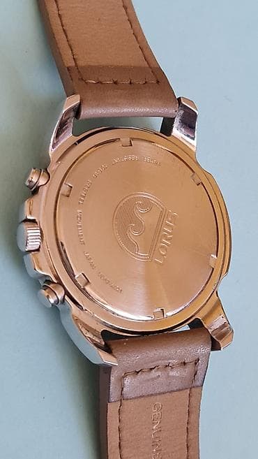 bež boja: Lorus muški hronograf – 100 m - Model: Lorus Chronograph (mehanizam — 5