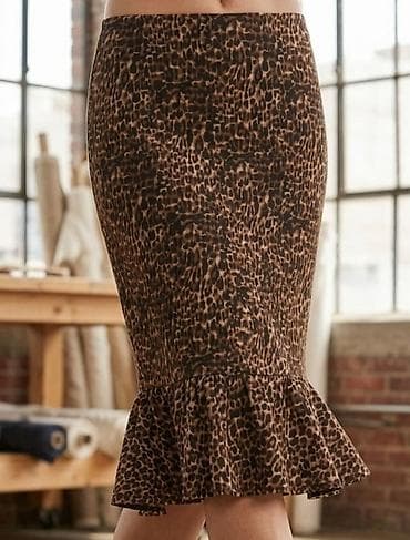 Suknje: Zvonolika suknja sa leopard printom - Kroj: uska pencil silueta koja — 1