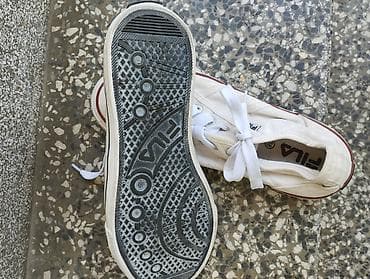 crne patike i bele čarape: FILA original patike br.38 ug.24 cm. - Brend: Fila - Boja: bela sa — 5