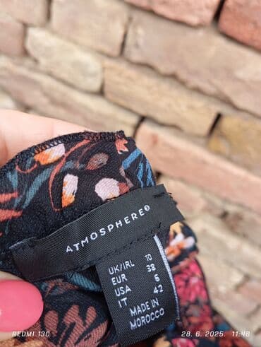 midi haljine h m: Atmosphere M (EU 38), color - Multicolored, Cocktail, Long sleeves — 3