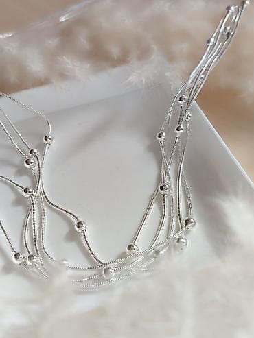 svečane ogrlice: Ogrlica ZIG 925 - Materijal: srebro 925 (žig 925) - Dizajn — 3