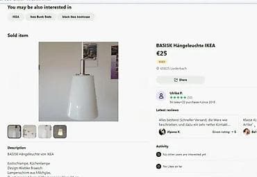 ikea podmetac za cipele: IKEA BASISK – viseća lampa - Model: BASISK (dizajn Wiebke Braasch) - — 8