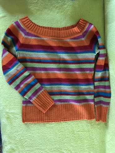 maximon odeca: S (EU 36), Wool, Casual cut, Stripes — 1