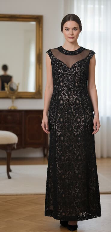 haljina crno plava: M, bоја - Crna, Večernji, maturski, Na bretele — 1