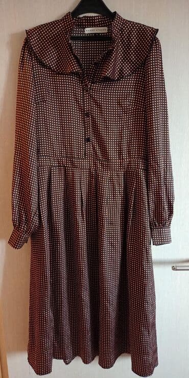 haljine secene ispod grudi: Alon L (EU 40), color - Brown, Long sleeves — 1