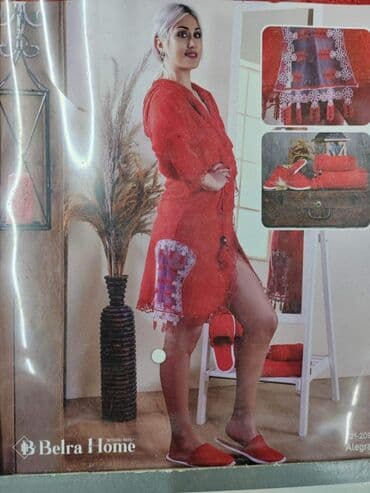 bade mantil versace: FANTAZI Bade Mantl SET 1/5 BADE MANTIL SA CIPKOM DVA PESKIRA SA CIPKOM — 3