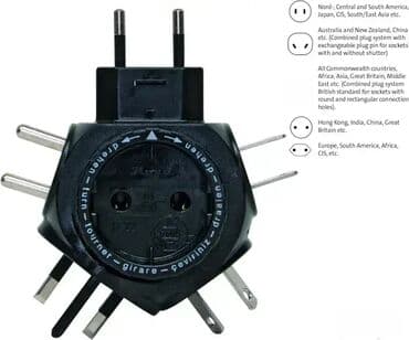 rajber za vrata cena: Strujni putni adapter; **Kopp - Germany;** _Opis:_ _5 različitih — 1