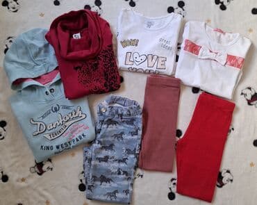 Bundle: Sweatshirts, Sweaters, Leggings, For girls, age: 7-8 years