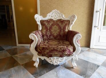 fotelja mojca: Stilski trosed,fotelje,sofa,puno drvo.Novo — 3