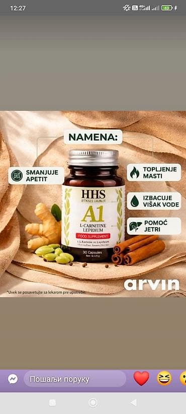 caj za mrsavljenje novi pazar: HHS A1 kapsule za mršavljenje – L‑Carnitine Lepidium - Formulacija sa — 2