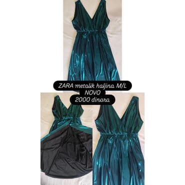 markirane haljine moje krpice: Zara M, bоја - Zelena, Večernji, maturski, Top (bez rukava) — 1