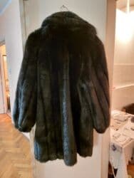 zenski vuneni kaput: XL, Sa postavom, Veštačko krzno, bоја - Crna — 3