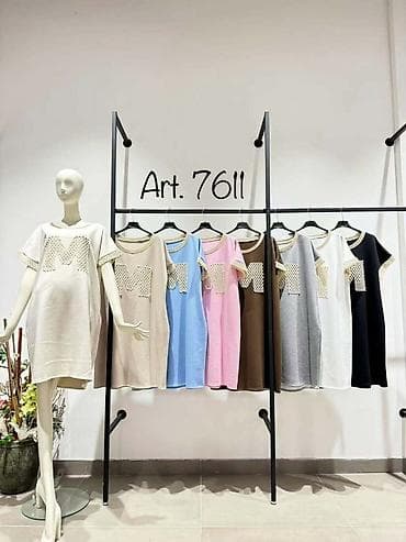 Ženska duks haljina siroka ležerna ravnog kroja,dužine iznad kolena