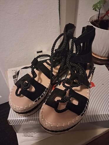 beoshoes sandale: NOVE Ženske sandale sa platformom i vezivanjem oko članka - Boja — 3