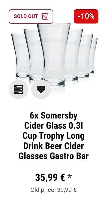 set posuda set posuda: Case nove Somersby Case sve na njima odsjaj od svetla. Komada 6 u — 3