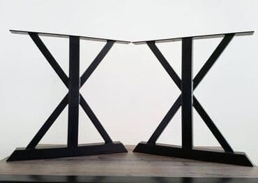 tabure sa prostorom za odlaganje: Noge za sto 006 Dimenzija 70x72cm Materijal : Metalna cev 60x40 — 3