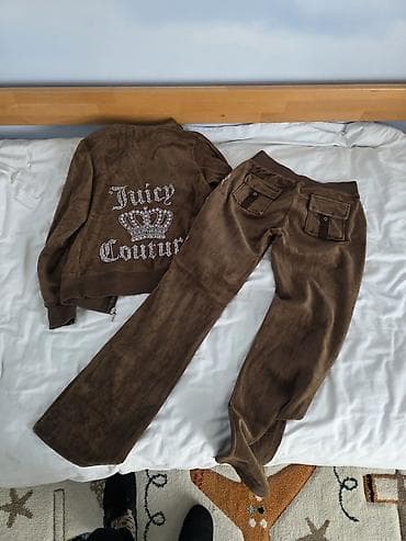 sakoi i pantalone: Juicy Couture Black Label komplet trenerke – braon pliš/velur - — 5