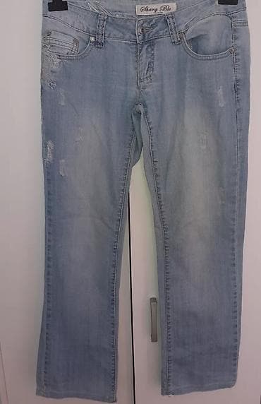 Svetlije plave ženske farmerke Shany Ble. - Kroj: klasičan, ravne