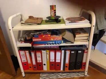 polica iznad mikrotalasne: *** AKCIJA *** 0150 IKEA Police; Dimenzije: Gabariti AxBxH=87x43x82cm; — 5