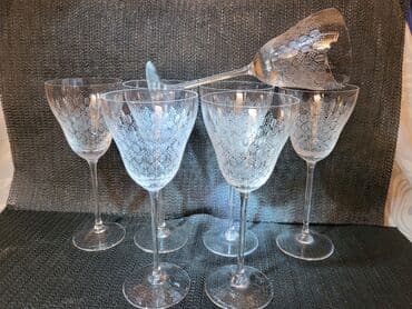 swarovski case za vino cena: Case Rosenthal kristal za vino,rucni rad 70te.godine Nemacka. Case — 3