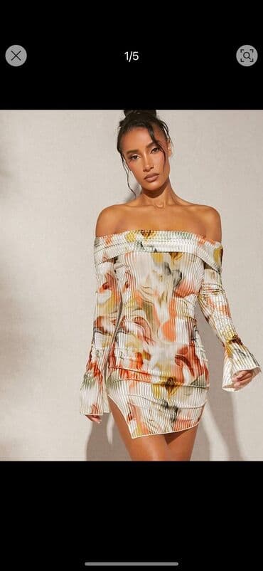 new yorker kacketi: S (EU 36), color - Multicolored, Cocktail, Long sleeves — 1