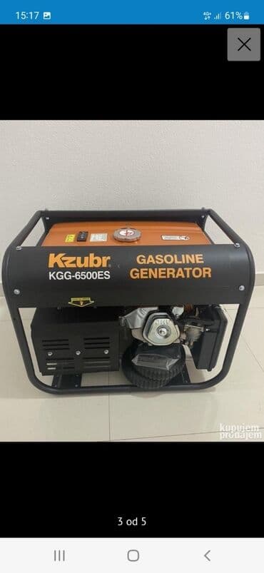 agregati: 6.5kw 820 evra benzin. AR — 5